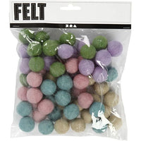 Viltballen pastel Creativ Company, Ø 20 mm, 64 stuks – afbeelding 4