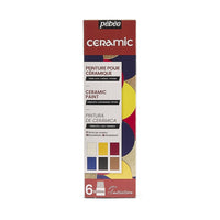 Pebeo Ceramic Paints, Set of 6 x 20 ml