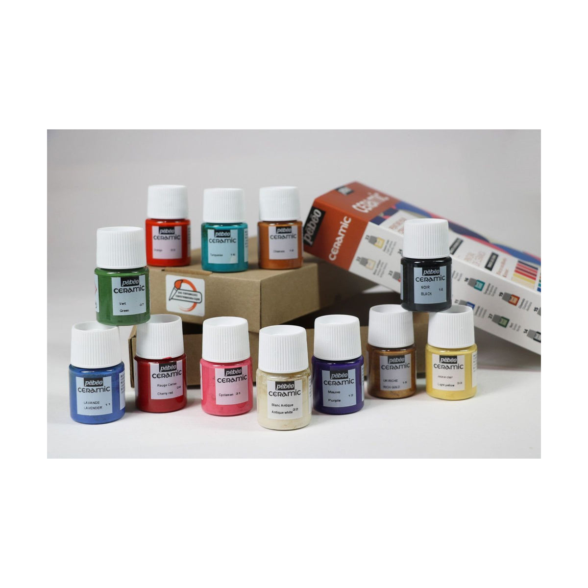 Pébéo Ceramic keramiekverf, set 12 × 20 ml