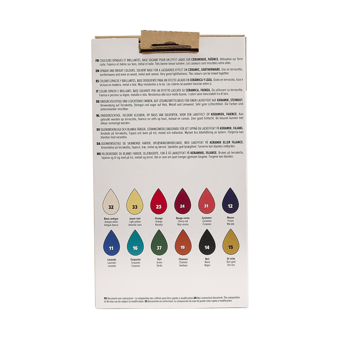 Pébéo Ceramic keramiekverf, set 12 × 20 ml