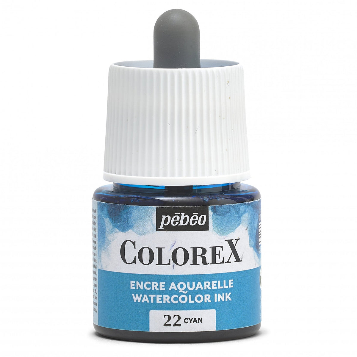 Pébéo Colorex-inkt 45 ml – vloeibare aquarelinkt – Azuur