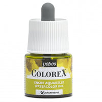Pébéo Colorex-inkt 45 ml – vloeibare aquarelinkt – Chartreuse