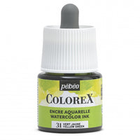 Pébéo Colorex-inkt 45 ml – vloeibare aquarelinkt – Geelgroen