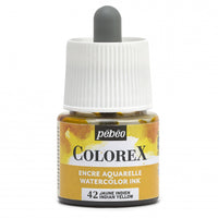 Pébéo Colorex-inkt 45 ml – vloeibare aquarelinkt – Indischgeel