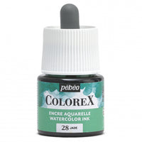 Pébéo Colorex-inkt 45 ml – vloeibare aquarelinkt – Jade