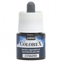 Pébéo Colorex-inkt 45 ml – vloeibare aquarelinkt – Kosmisch blauw