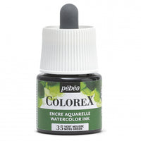 Pébéo Colorex-inkt 45 ml – vloeibare aquarelinkt – Mosgroen