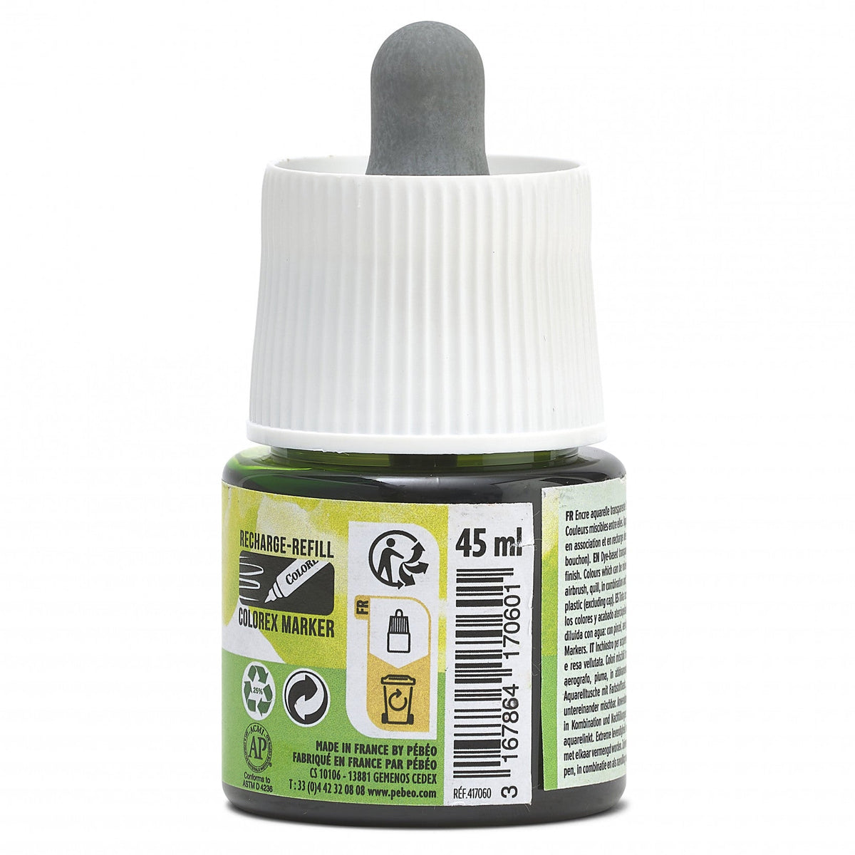 Pébéo Colorex-inkt 45 ml – vloeibare aquarelinkt