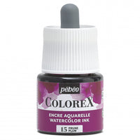 Pébéo Colorex-inkt 45 ml – vloeibare aquarelinkt – Pruim