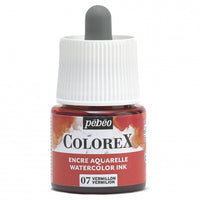 Pébéo Colorex-inkt 45 ml – vloeibare aquarelinkt – Vermiljoen