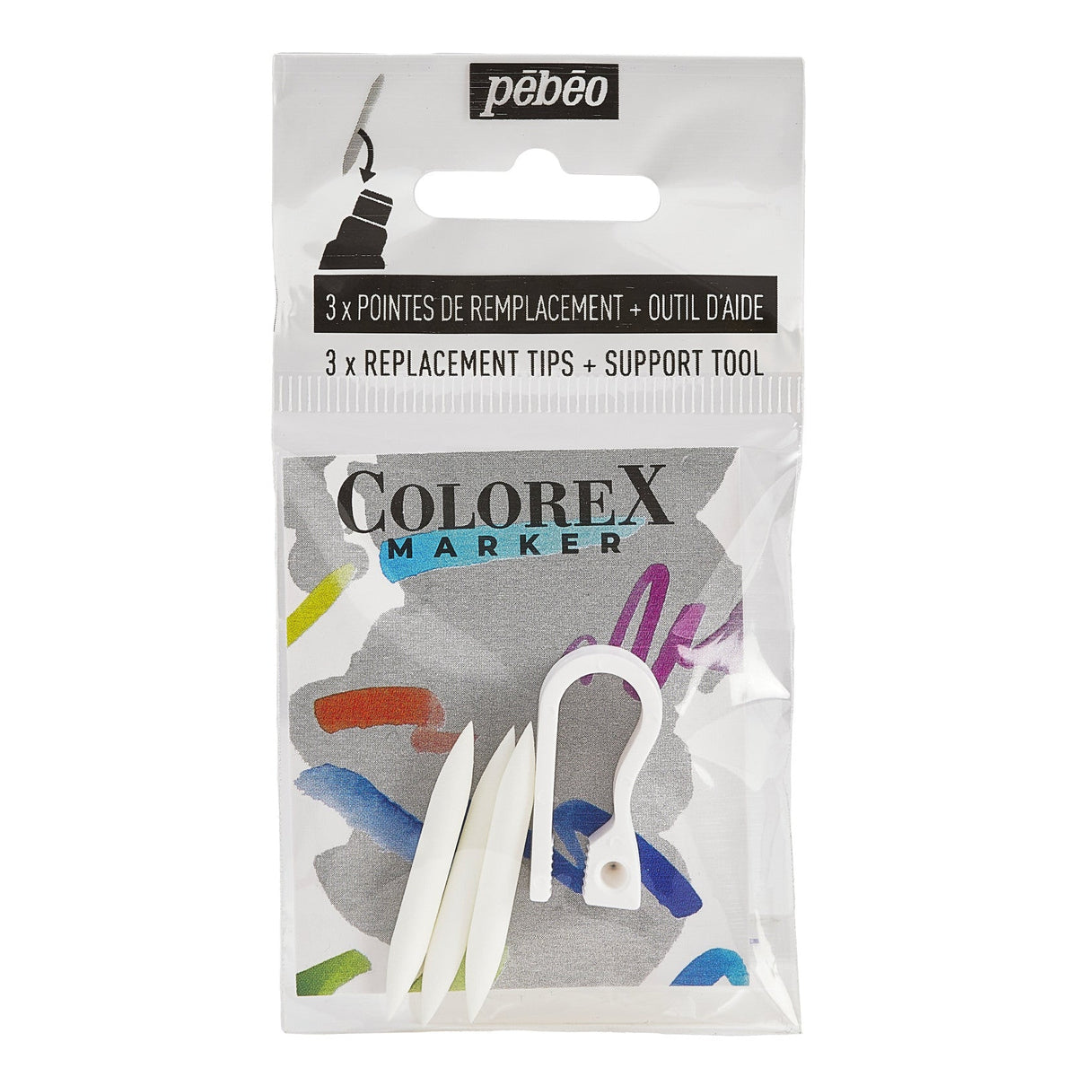 Pébéo Colorex reservepunten voor stiften 1 mm, 3 stuks