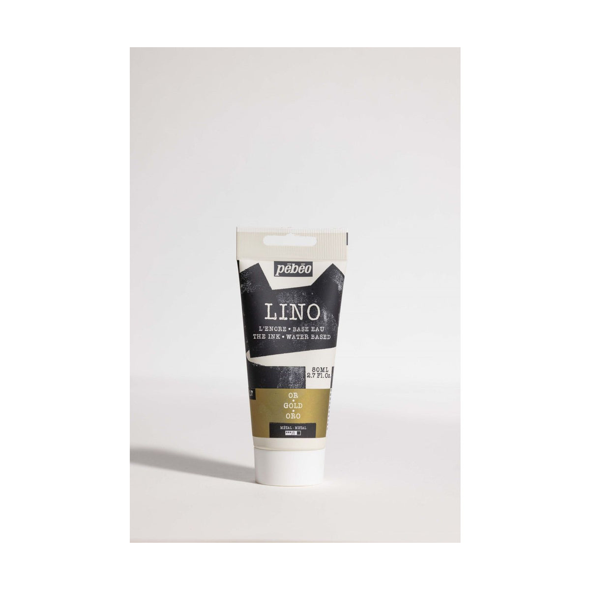 Pébéo Lino drukinkt voor linosnede op waterbasis 80 ml – Goud