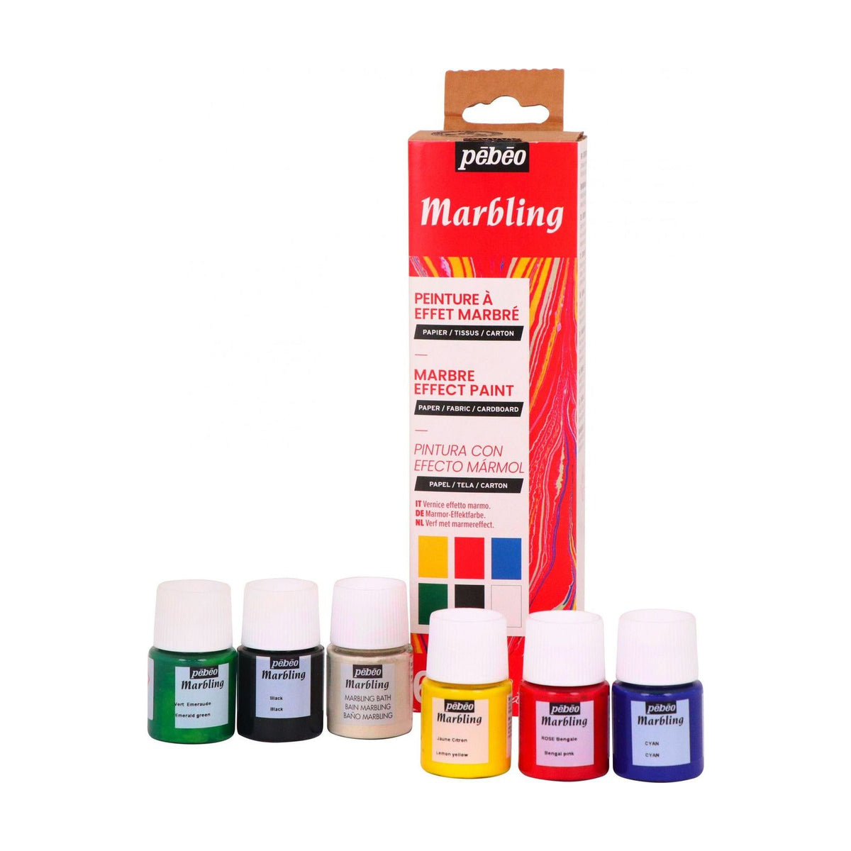 Pébéo Marbling marmerverf set 6 × 20 ml