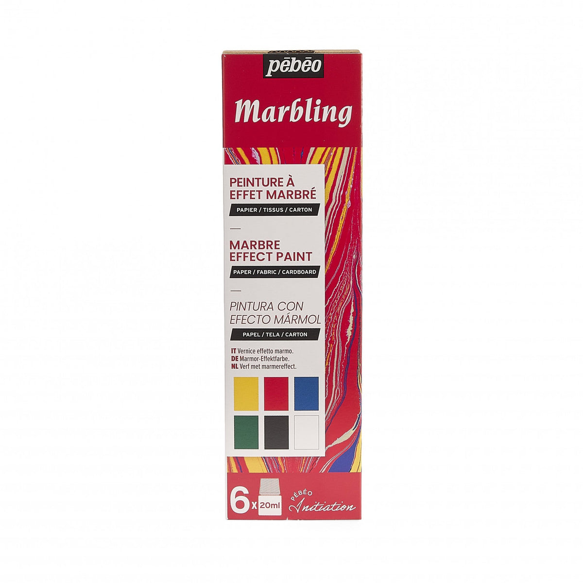 Pébéo Marbling marmerverf set 6 × 20 ml