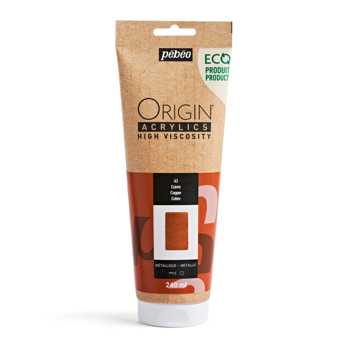 Pébéo Origin acrylverf 240 ml – Koper