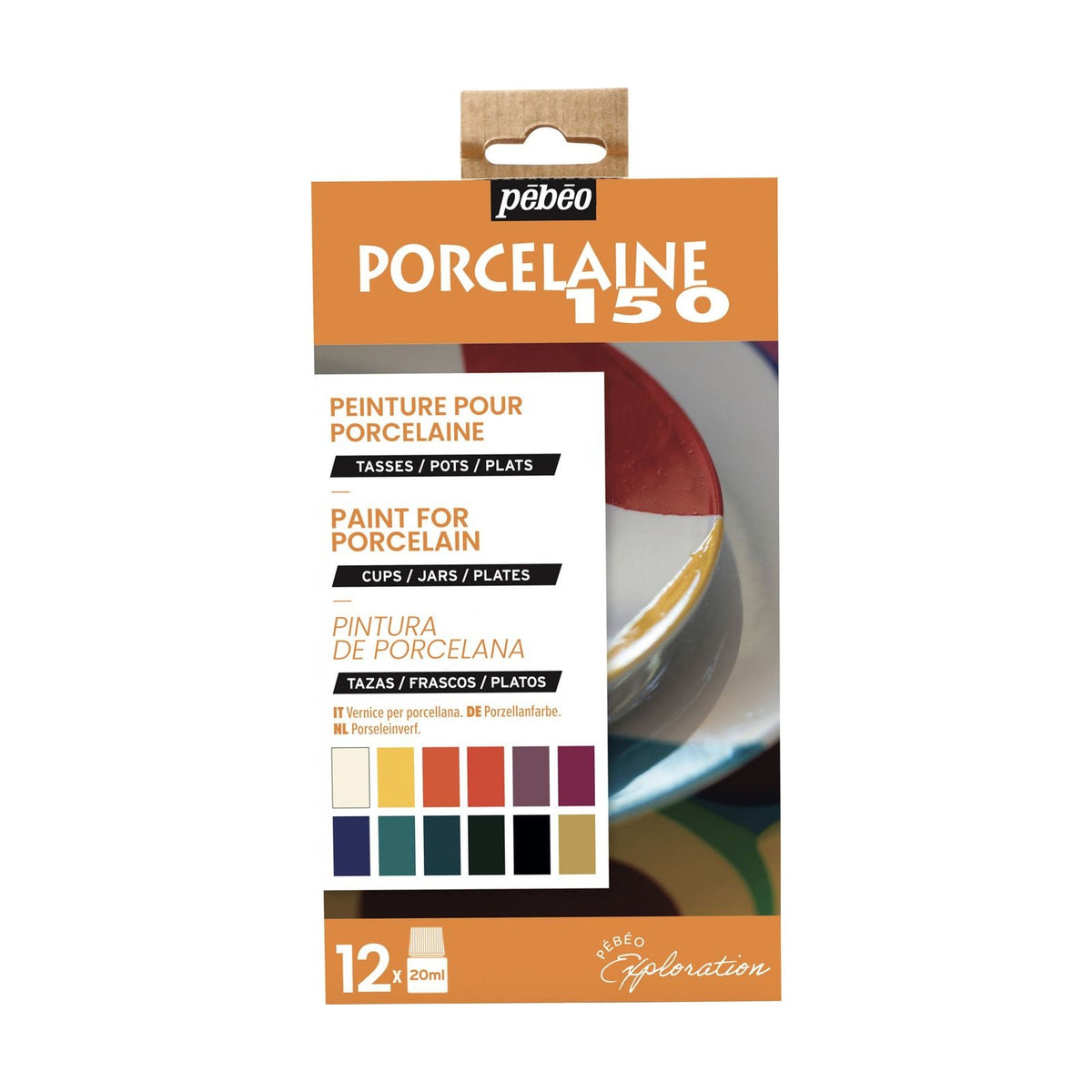 Pébéo Porcelaine 150 porseleinverf set Exploration 12 × 20 ml