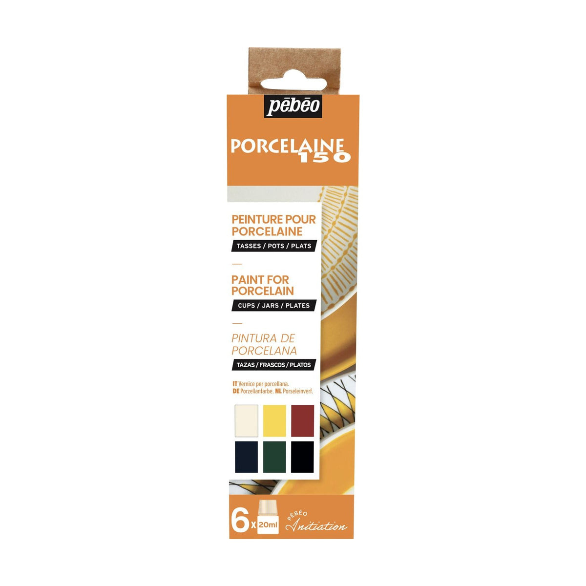 Pébéo Porcelaine 150 porseleinverfset 6 × 20 ml