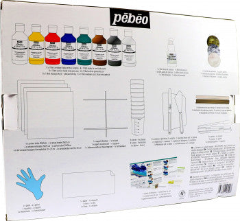 Pébéo pouringset voor acrylverf, 47 delen