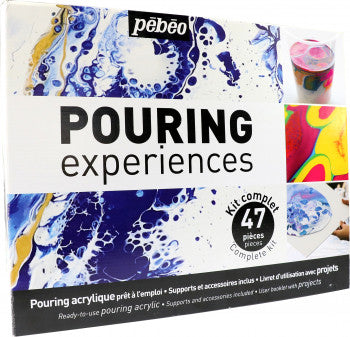 Pébéo pouringset voor acrylverf, 47 delen