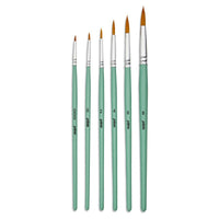 Ronde penselenset Pébéo voor acrylverf, 6 stuks – afbeelding 2