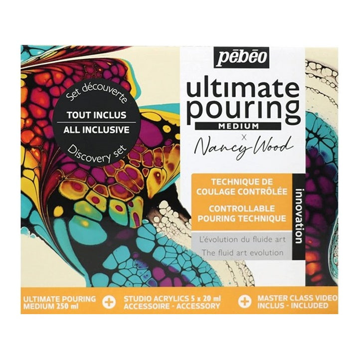 Pébéo Ultimate Pouring set met pouringmedium en acrylverf