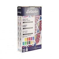 Pébéo Setacolor Opaque textielverf set 12 × 20 ml