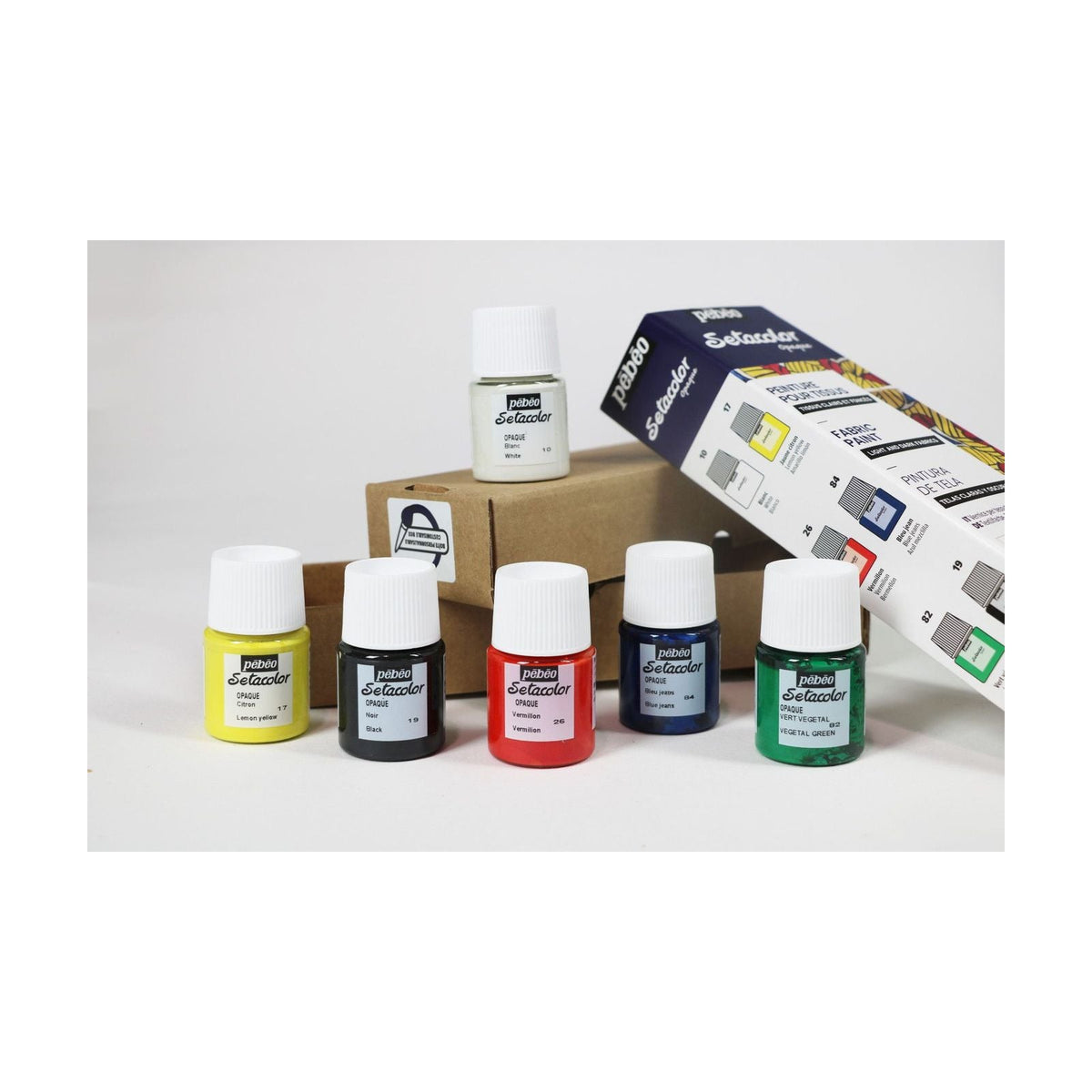 Pébéo Setacolor Opaque textielverf set 6 × 20 ml
