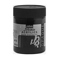 Pébéo Studio Acrylics acrylverf 500 ml – Ivoorzwart (imitatie)