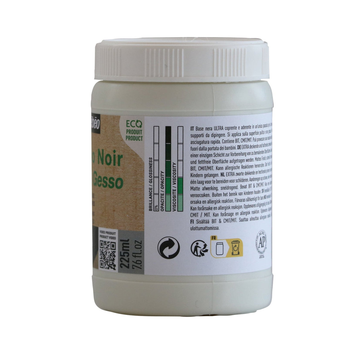 Pébéo Studio Acrylics zwarte gesso 225 ml