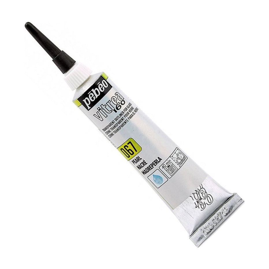 Pébéo Vitrea 160 contourpasta voor glas 20 ml – Pearl