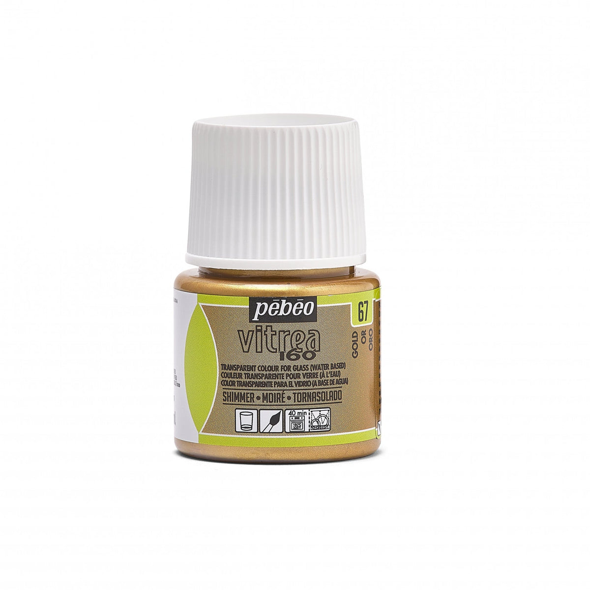 Pébéo Vitrea 160 glasverf 45 ml – Shimmer Gold
