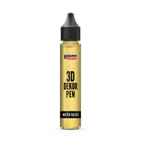 Pentart 3D Decor Pen glitter goud, 30 ml