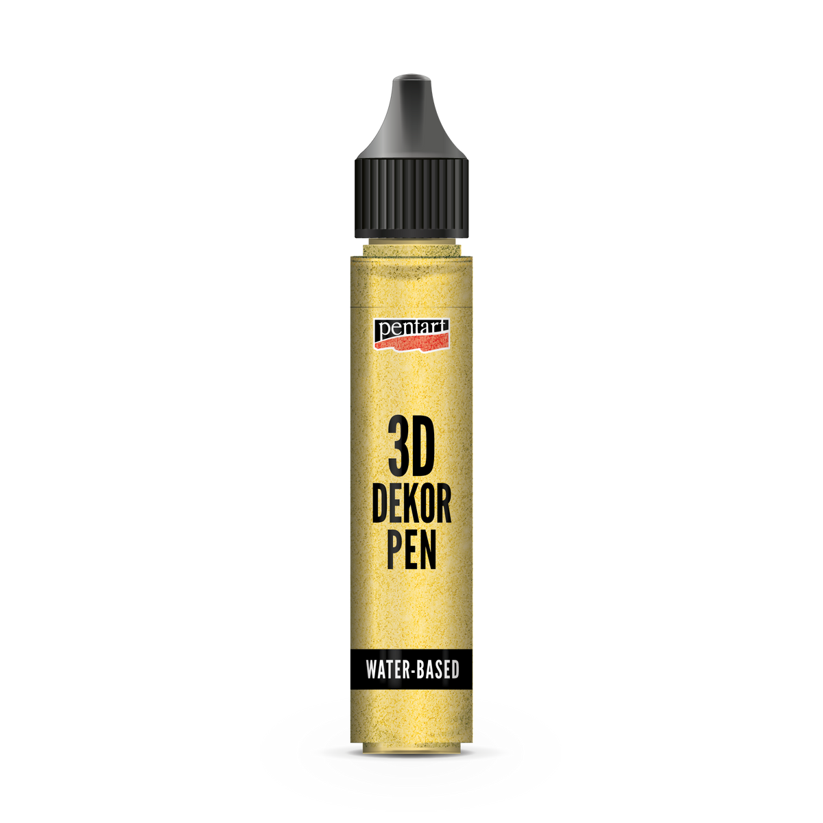 Pentart 3D Decor Pen glitter goud, 30 ml