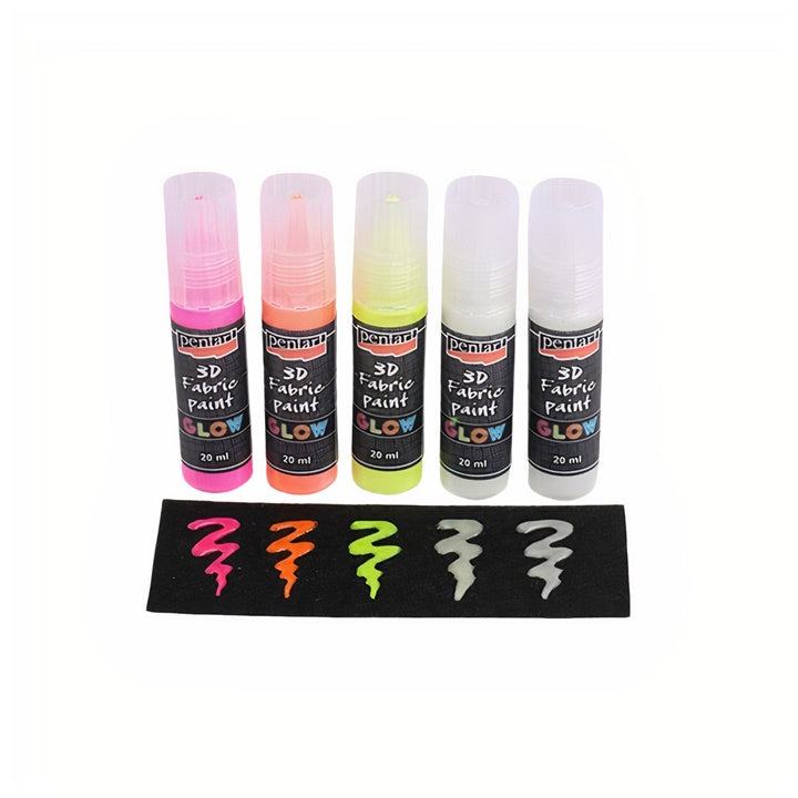Pentart 3D Glow-in-the-Dark Fabric Paint | various shades — image 6