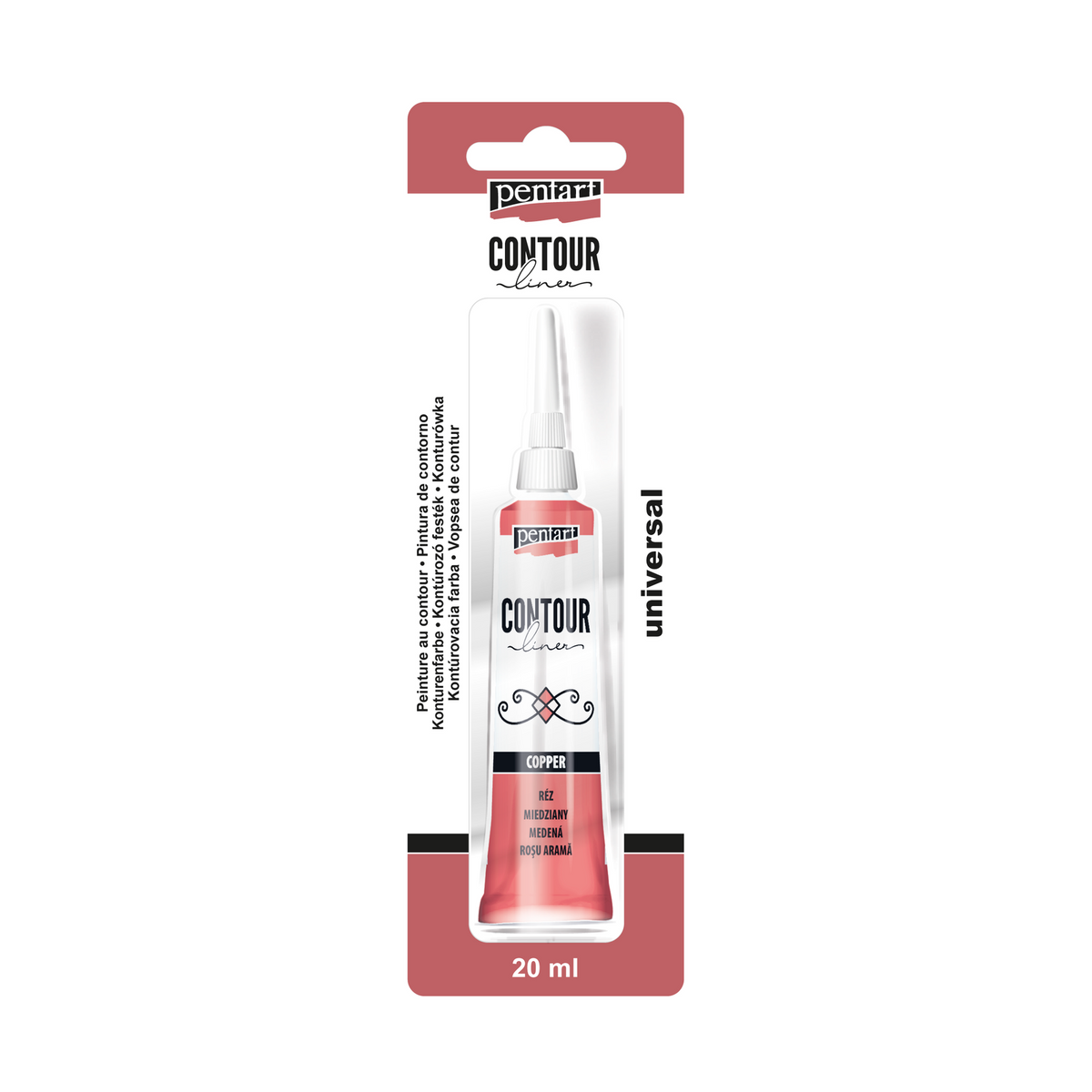 Pentart Contouring Paint 20 ml – copper