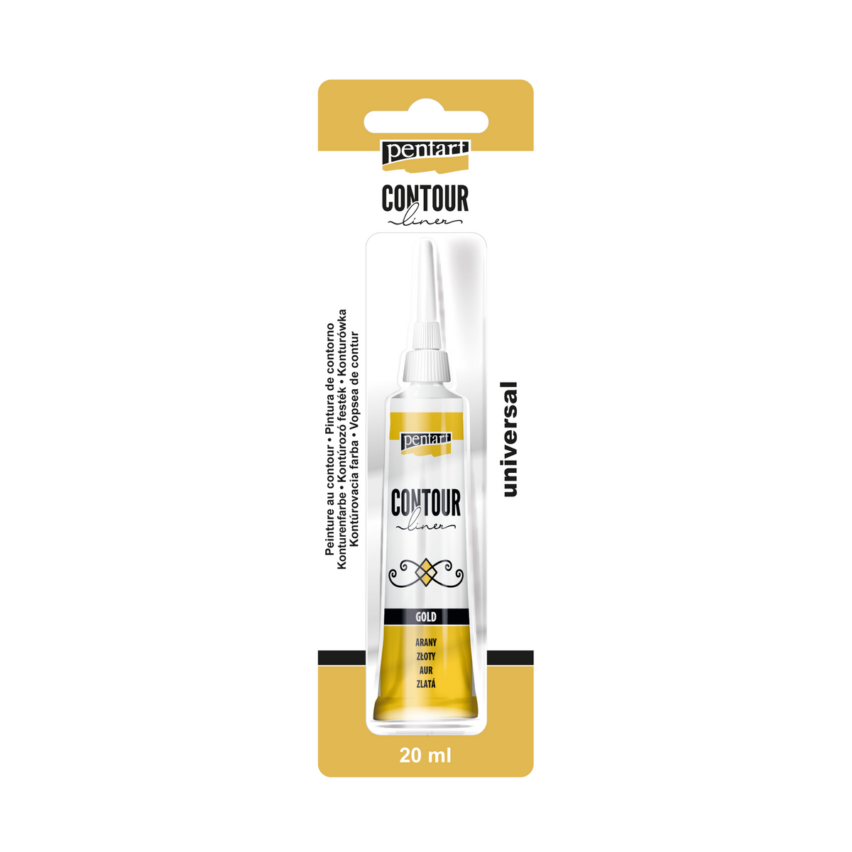 Pentart Contouring Paint 20 ml – gold