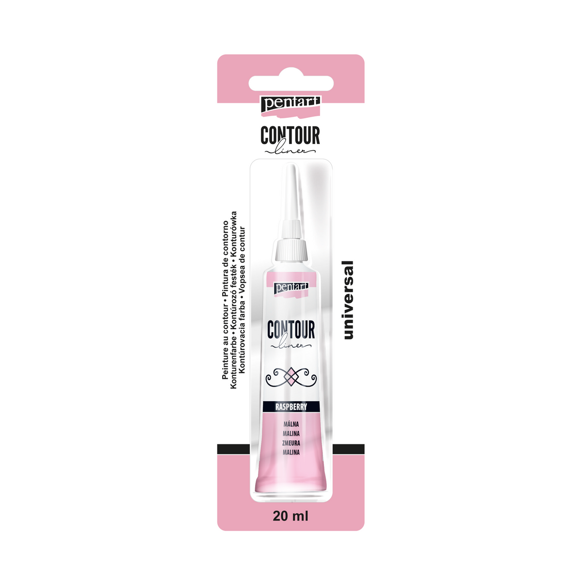 Pentart Contouring Paint 20 ml – raspberry