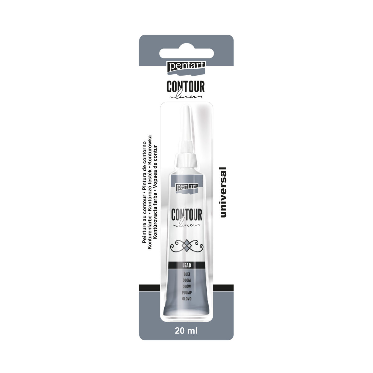 Pentart contourverf 20 ml – 3643 - plumb