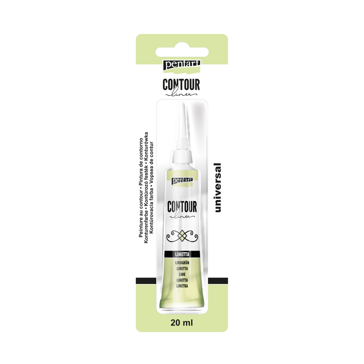 Pentart contourverf 20 ml – limoen