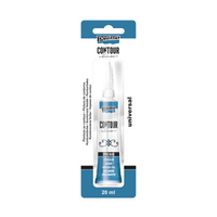 Pentart contourverf 20 ml – staalblauw