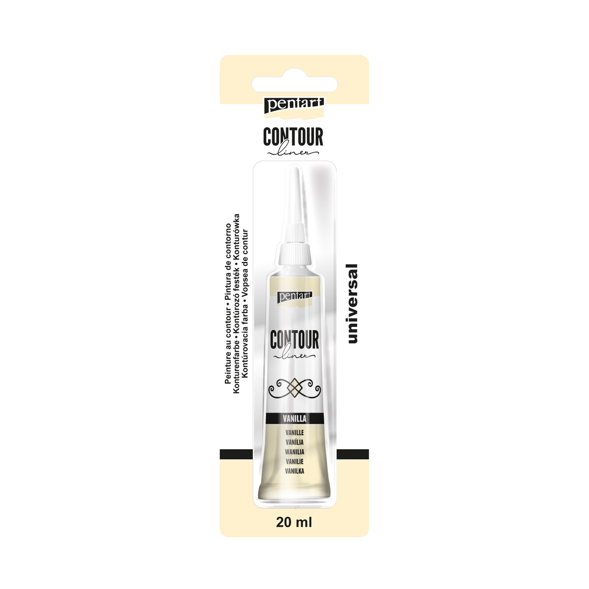 Pentart contourverf 20 ml – vanille