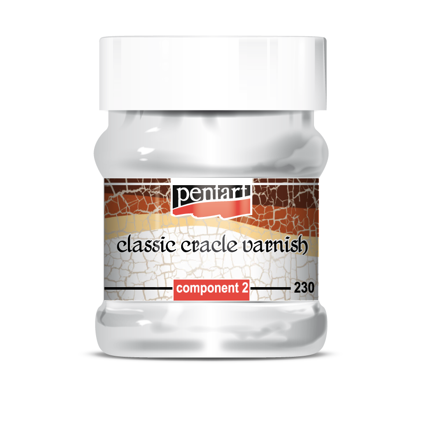 Pentart craquelélak klassiek 2 componenten, set 230 ml