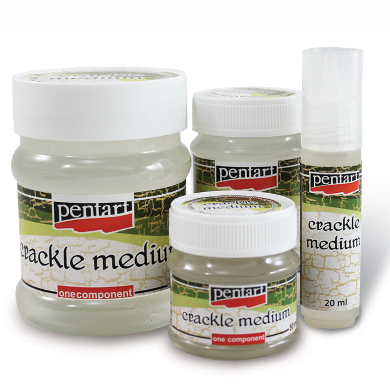 Pentart craquelémedium op waterbasis 50, 100 en 230 ml