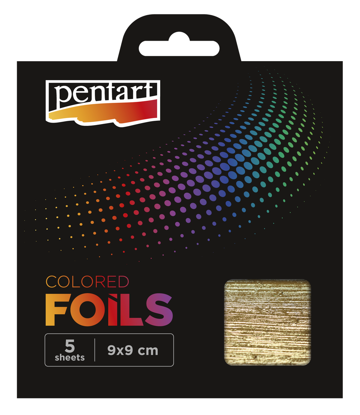 Pentart decoratiefolie gekleurd 14 × 14 cm, 5 vellen