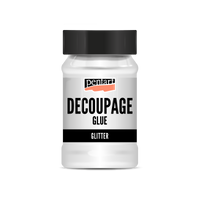 Pentart decoupagelijm en -vernis met glitter 100 ml