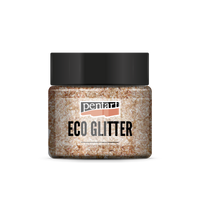 Pentart Eco Glitter fijne glitters rose gold 15 g