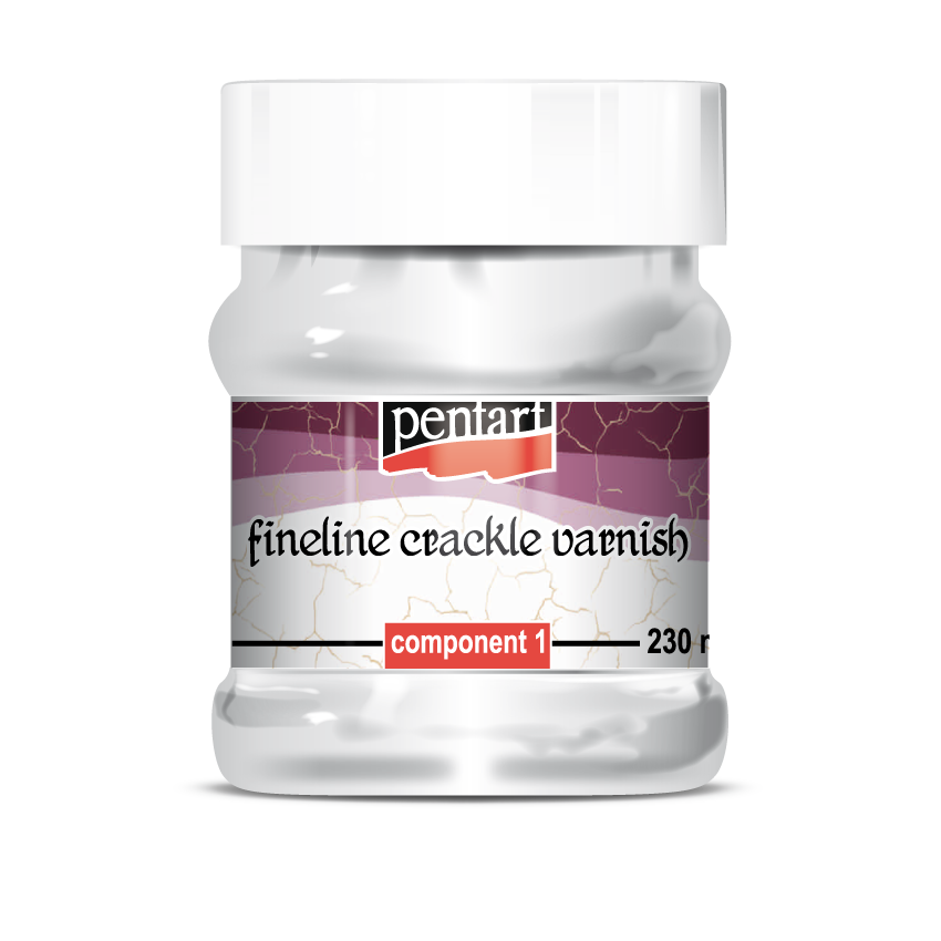 Pentart Fineline craquelélak met twee componenten, 230 ml