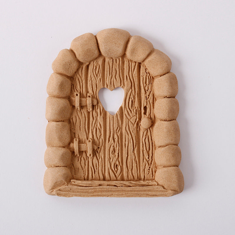 Pentart flexibel houten ornament in de vorm van een deur, 8 × 6 cm