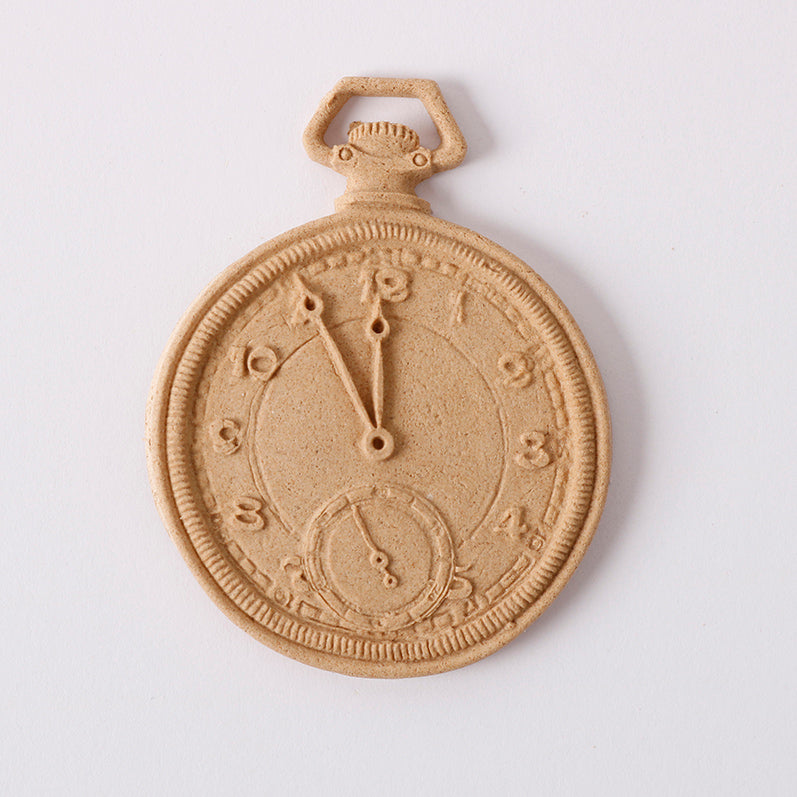 Pentart flexibel houten ornament klok 5,5 × 4 cm