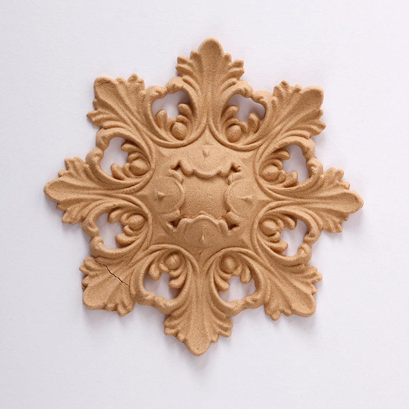 Pentart flexibel houten ornament rozet 9 × 6 cm